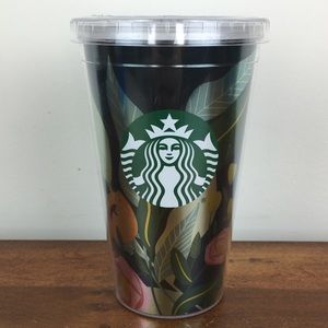 STARBUCKS Tumbler Floral 2020 16 oz. Coffee Cup Collectible *No Straw
